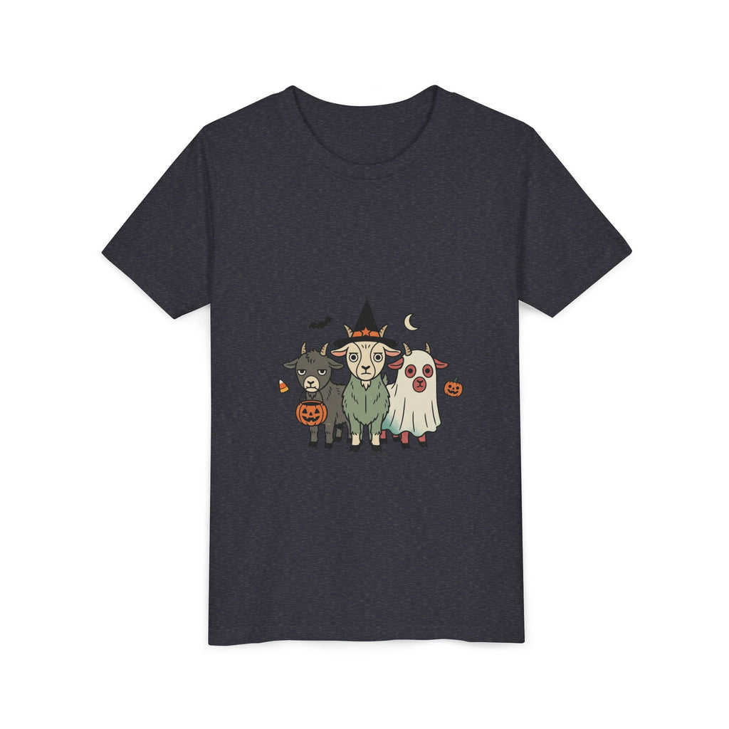 Kids Halloween Goat Squad Tee — Cute Witch, Ghost & Pumpkin Costume Shirt