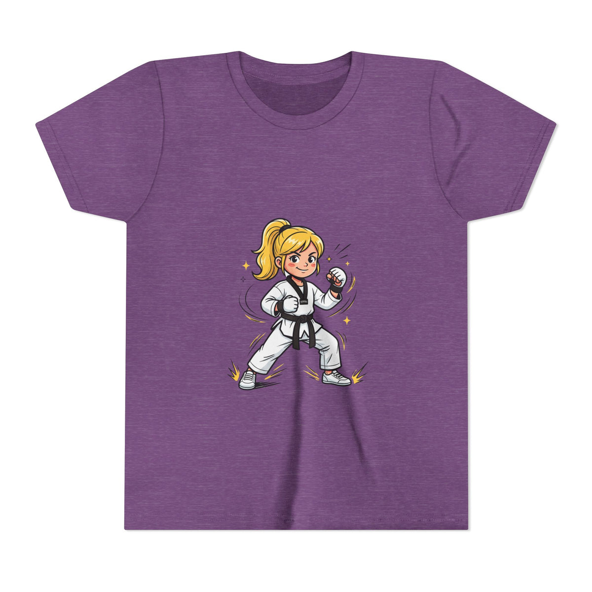 Youth Karate Girl Tee — Girls Martial Arts Short Sleeve Shirt