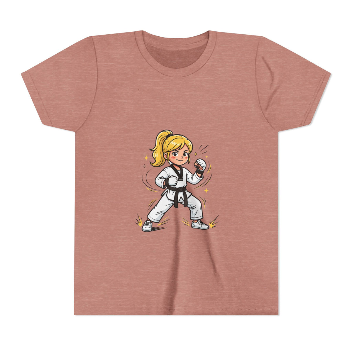 Youth Karate Girl Tee — Girls Martial Arts Short Sleeve Shirt