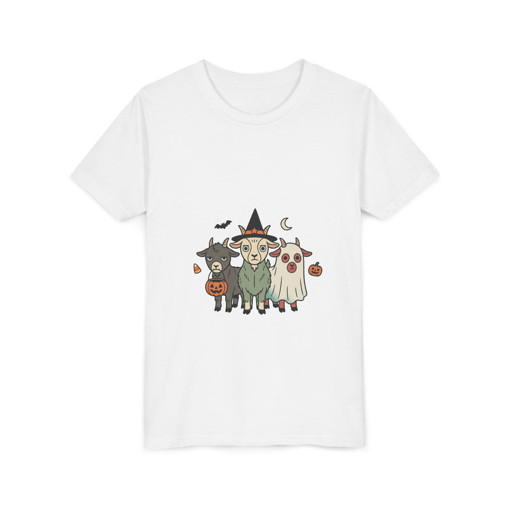 Kids Halloween Goat Squad Tee — Cute Witch, Ghost & Pumpkin Costume Shirt