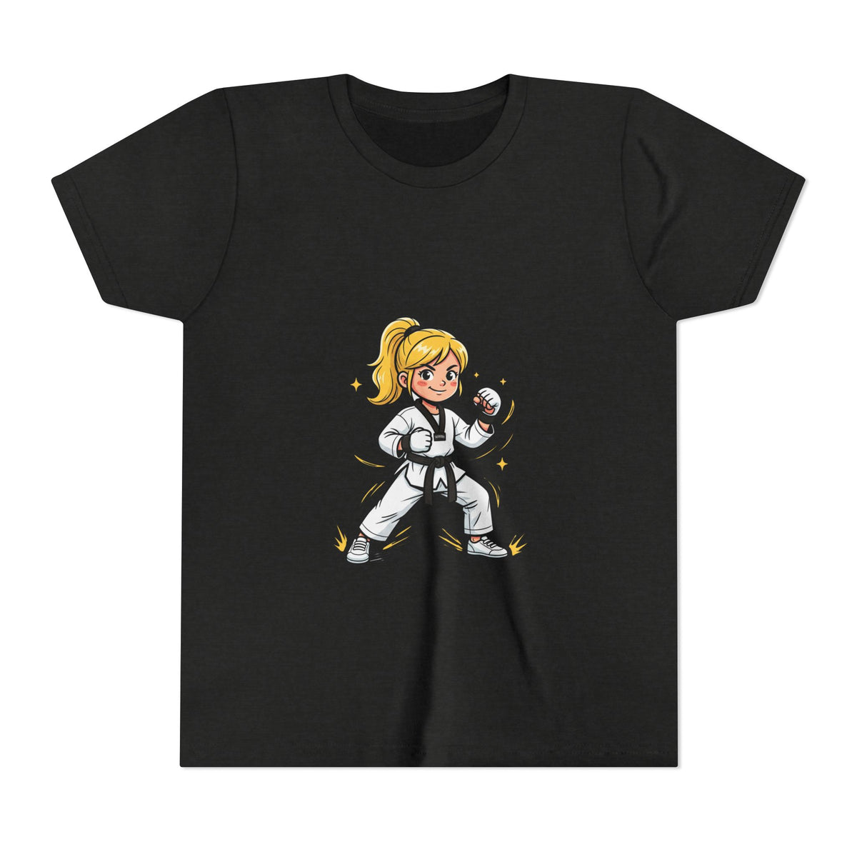 Youth Karate Girl Tee — Girls Martial Arts Short Sleeve Shirt