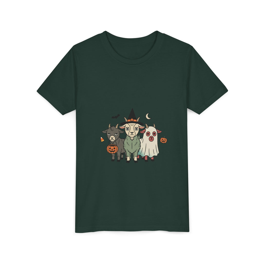 Kids Halloween Goat Squad Tee — Cute Witch, Ghost & Pumpkin Costume Shirt