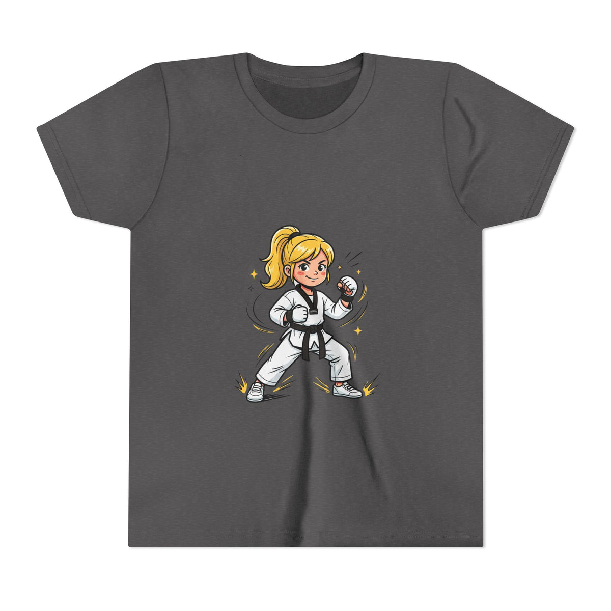 Youth Karate Girl Tee — Girls Martial Arts Short Sleeve Shirt