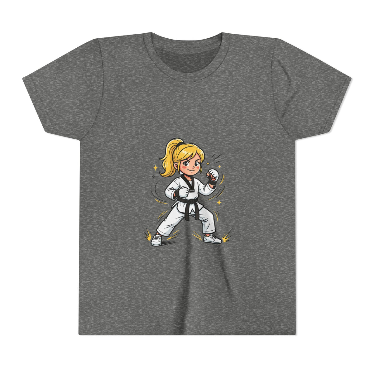 Youth Karate Girl Tee — Girls Martial Arts Short Sleeve Shirt