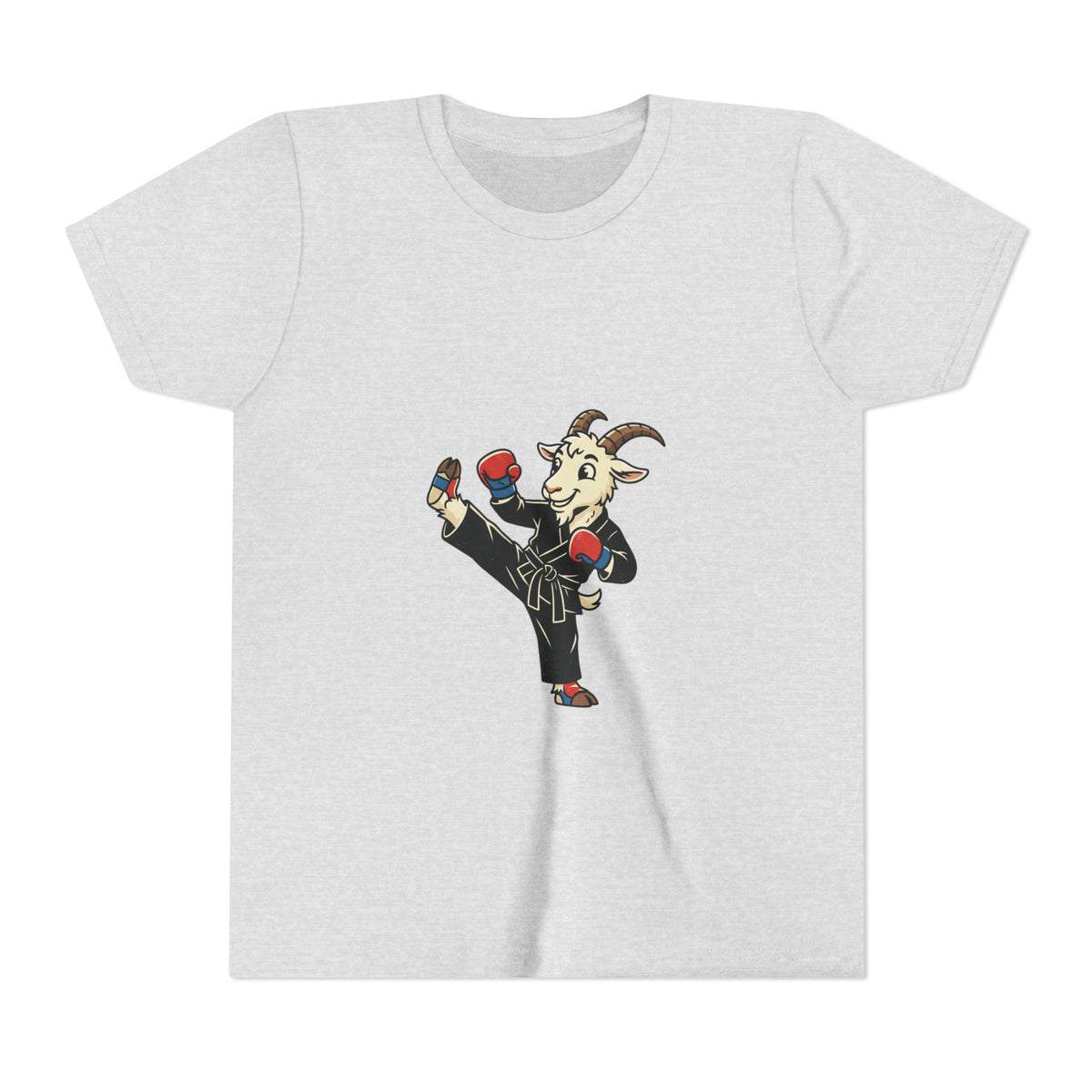 Kids Martial Arts Goat Tee — Youth Karate Kick Shirt