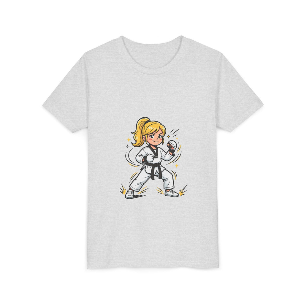 Youth Karate Girl Tee — Girls Martial Arts Short Sleeve Shirt