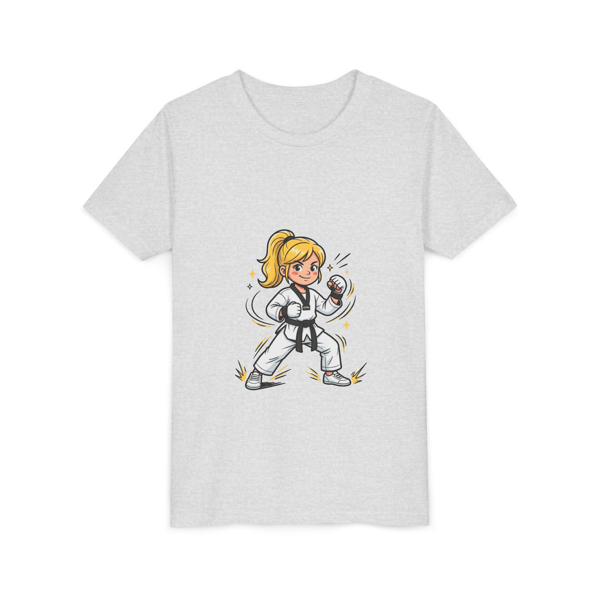 Youth Karate Girl Tee — Girls Martial Arts Short Sleeve Shirt