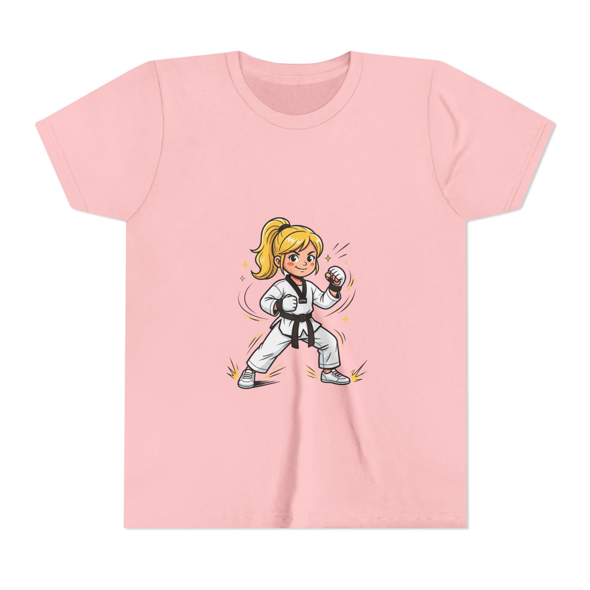 Youth Karate Girl Tee — Girls Martial Arts Short Sleeve Shirt
