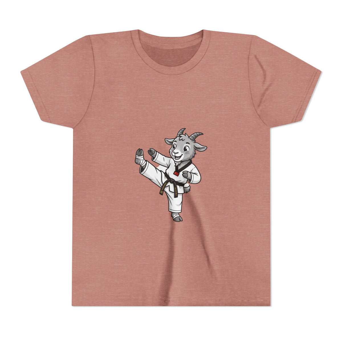 Youth Karate Goat T-Shirt — Cute Martial Arts Kid Tee