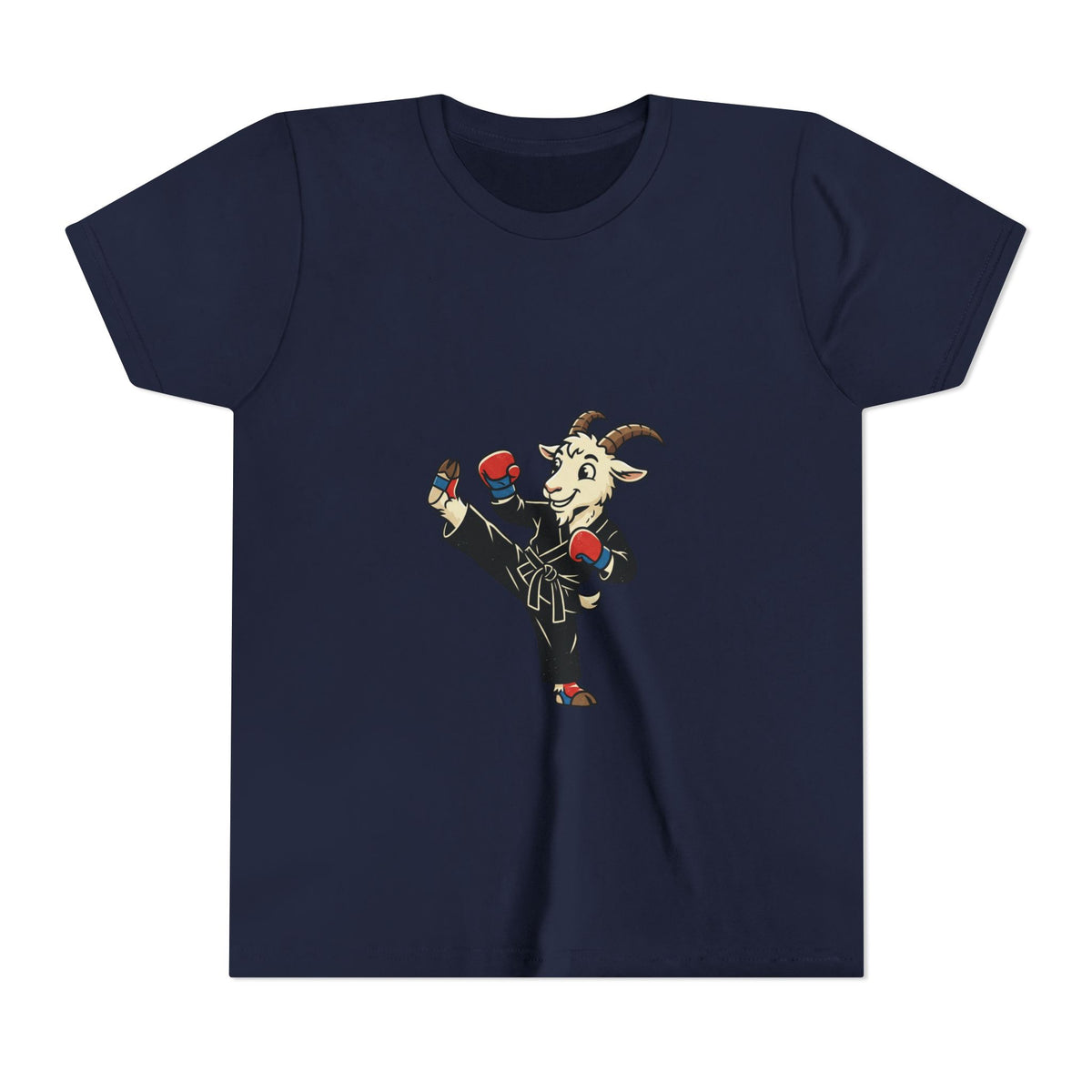 Kids Martial Arts Goat Tee — Youth Karate Kick Shirt