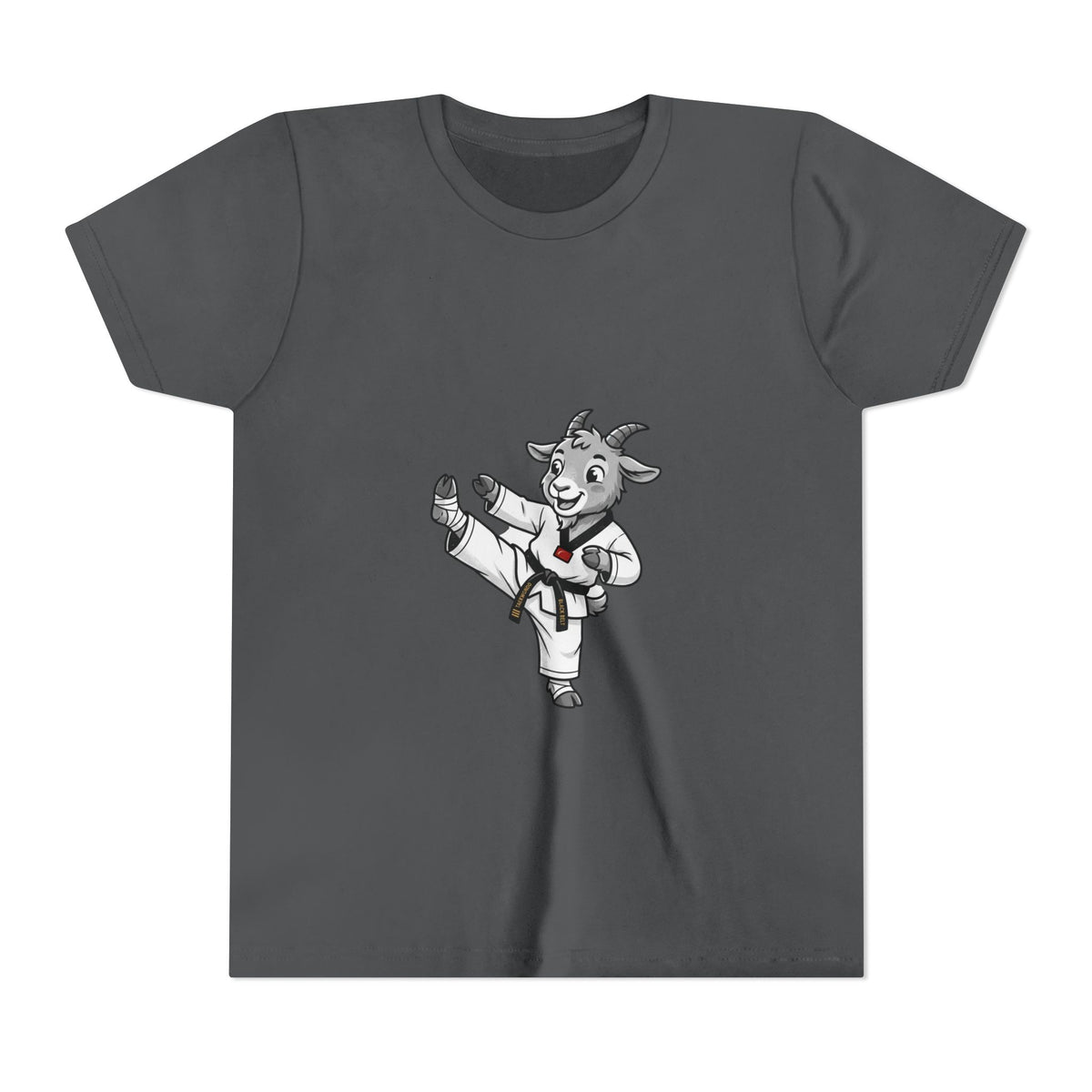 Youth Karate Goat T-Shirt — Cute Martial Arts Kid Tee