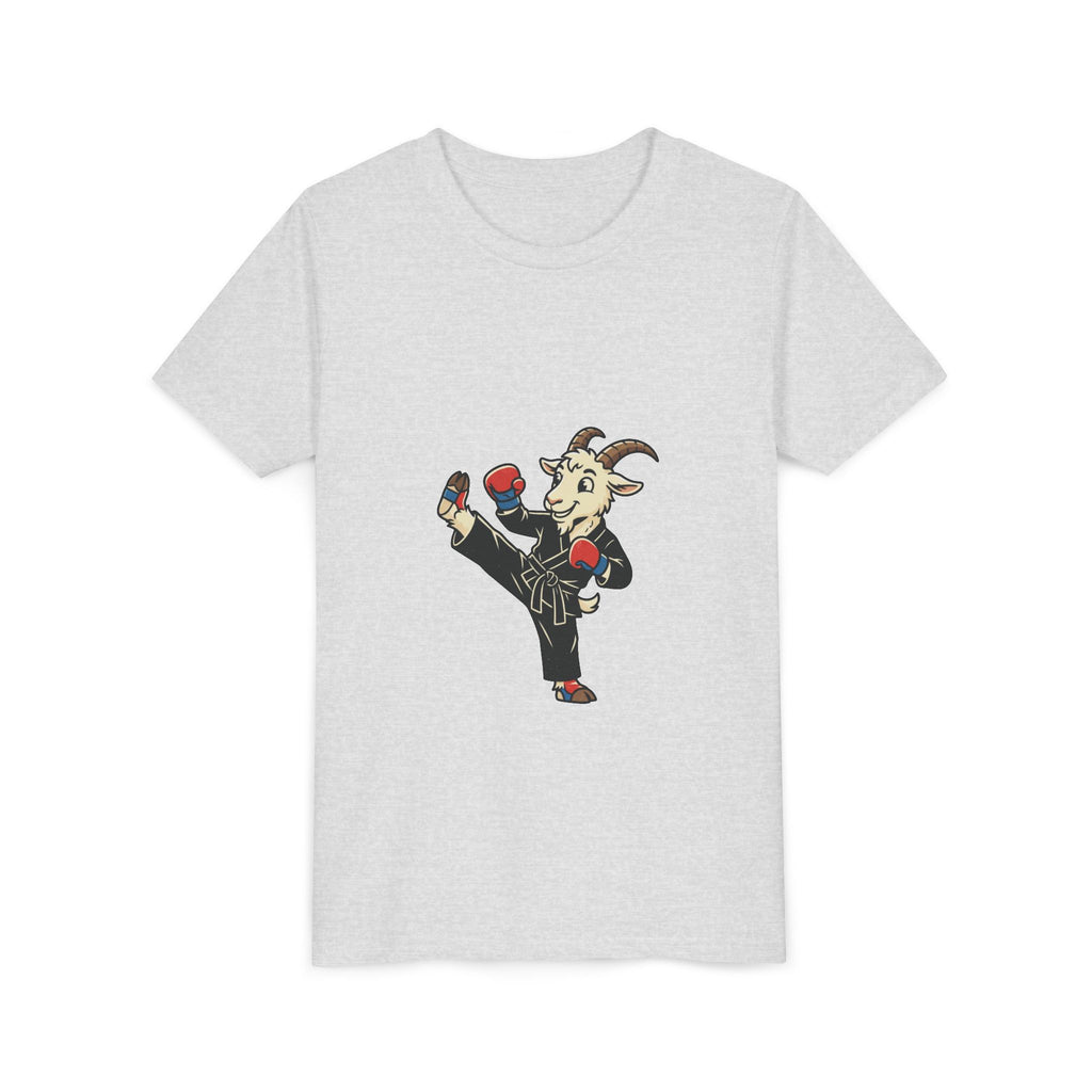 Kids Martial Arts Goat Tee — Youth Karate Kick Shirt