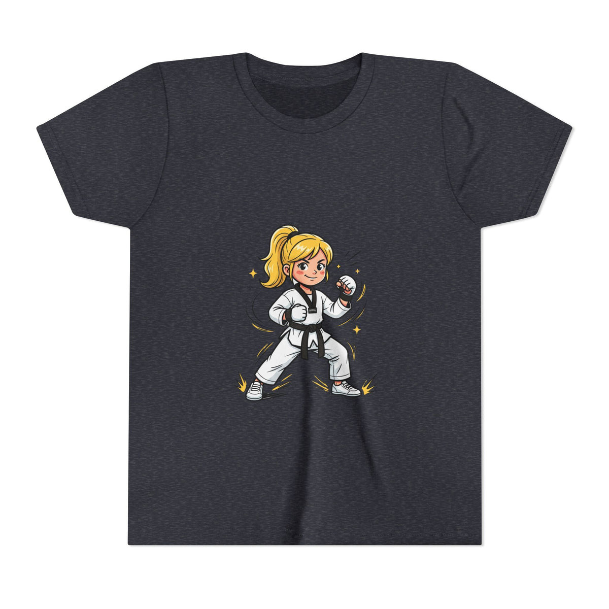 Youth Karate Girl Tee — Girls Martial Arts Short Sleeve Shirt