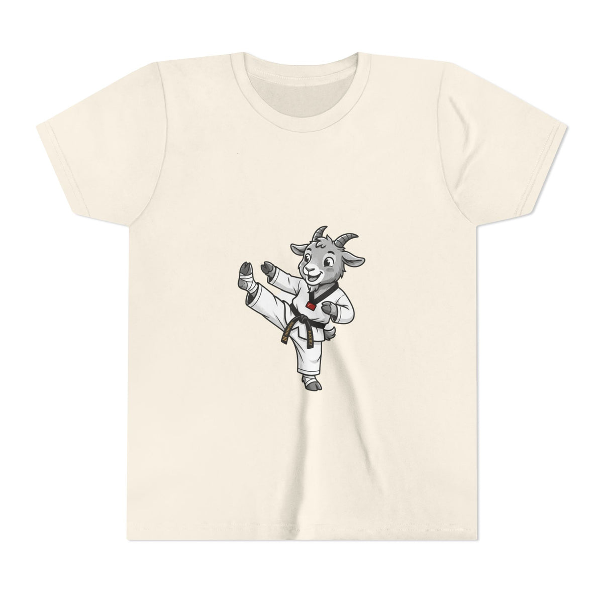 Youth Karate Goat T-Shirt — Cute Martial Arts Kid Tee