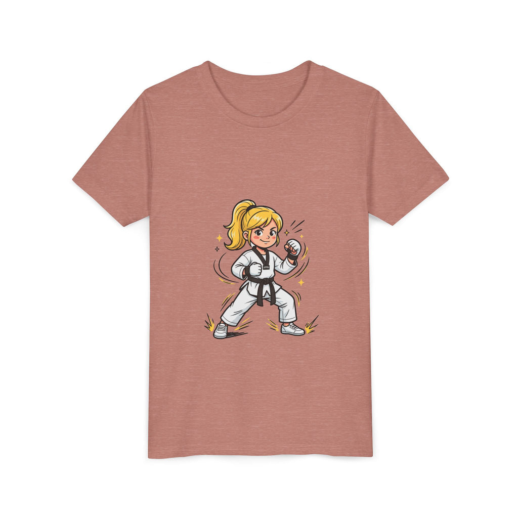 Youth Karate Girl Tee — Girls Martial Arts Short Sleeve Shirt