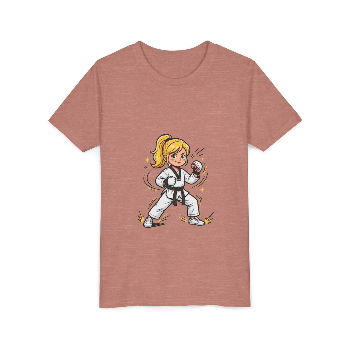 Youth Karate Girl Tee — Girls Martial Arts Short Sleeve Shirt