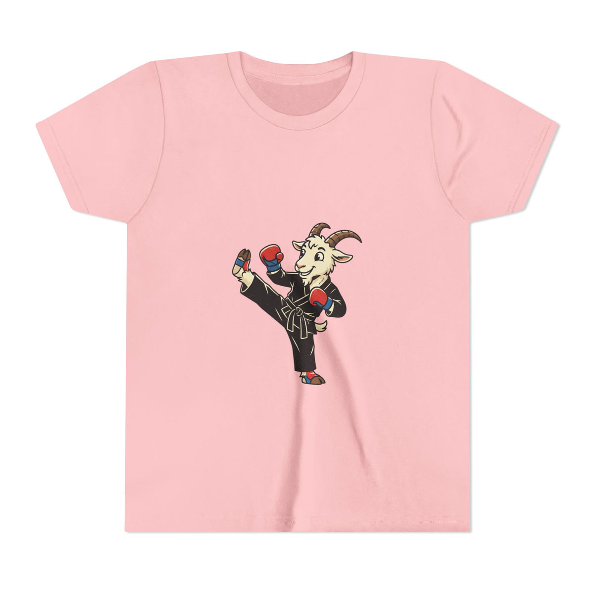 Kids Martial Arts Goat Tee — Youth Karate Kick Shirt