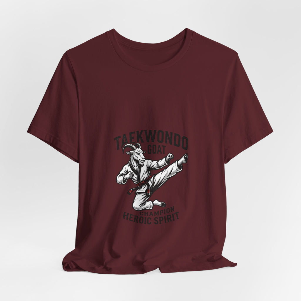 Taekwondo GOAT T-Shirt — Champion Heroic Spirit Martial Arts Tee