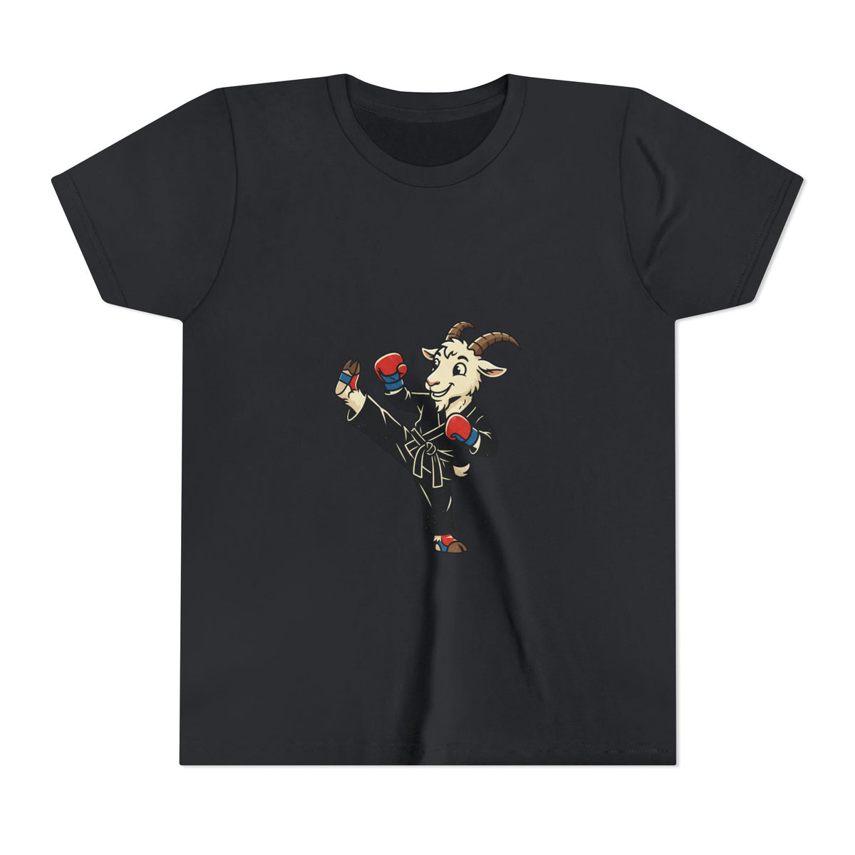 Kids Martial Arts Goat Tee — Youth Karate Kick Shirt