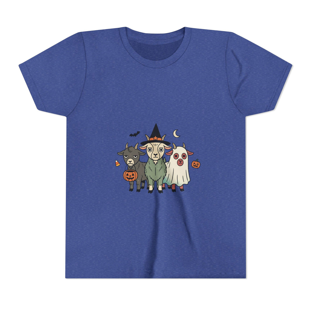 Kids Halloween Goat Squad Tee — Cute Witch, Ghost & Pumpkin Costume Shirt