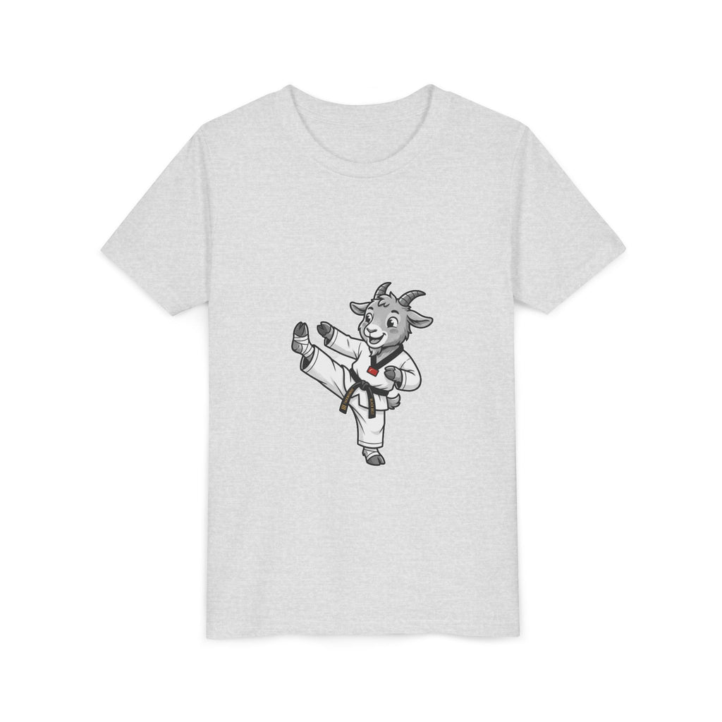 Youth Karate Goat T-Shirt — Cute Martial Arts Kid Tee