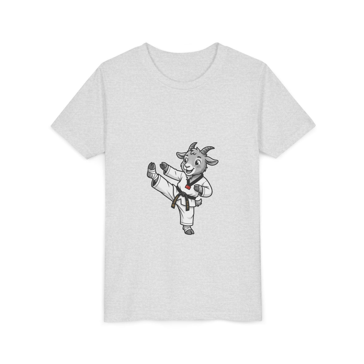 Youth Karate Goat T-Shirt — Cute Martial Arts Kid Tee