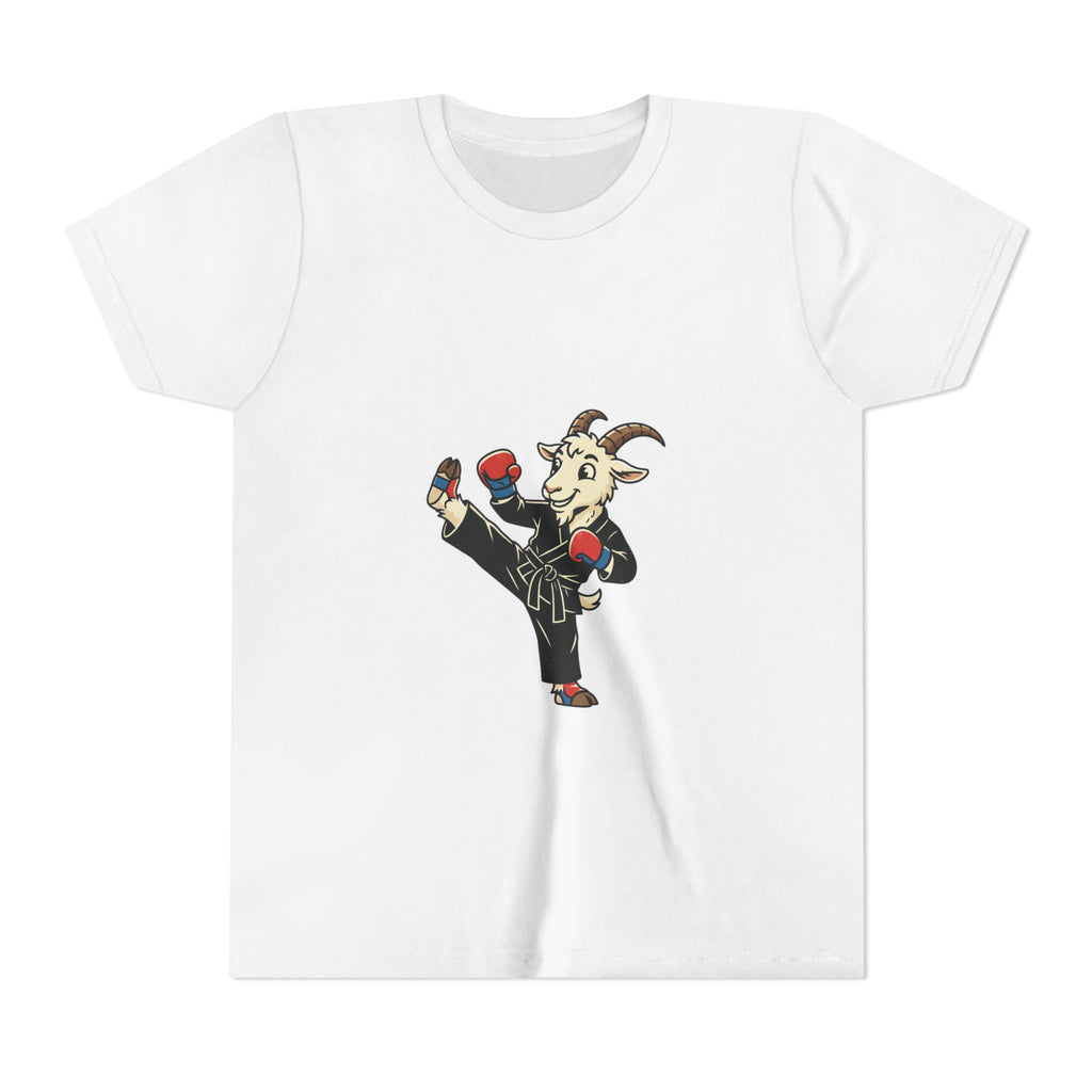 Kids Martial Arts Goat Tee — Youth Karate Kick Shirt