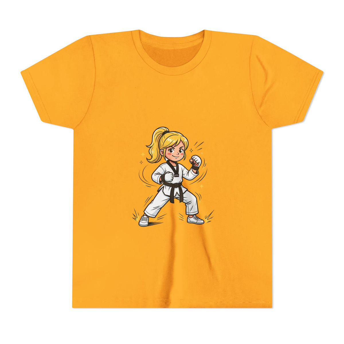 Youth Karate Girl Tee — Girls Martial Arts Short Sleeve Shirt