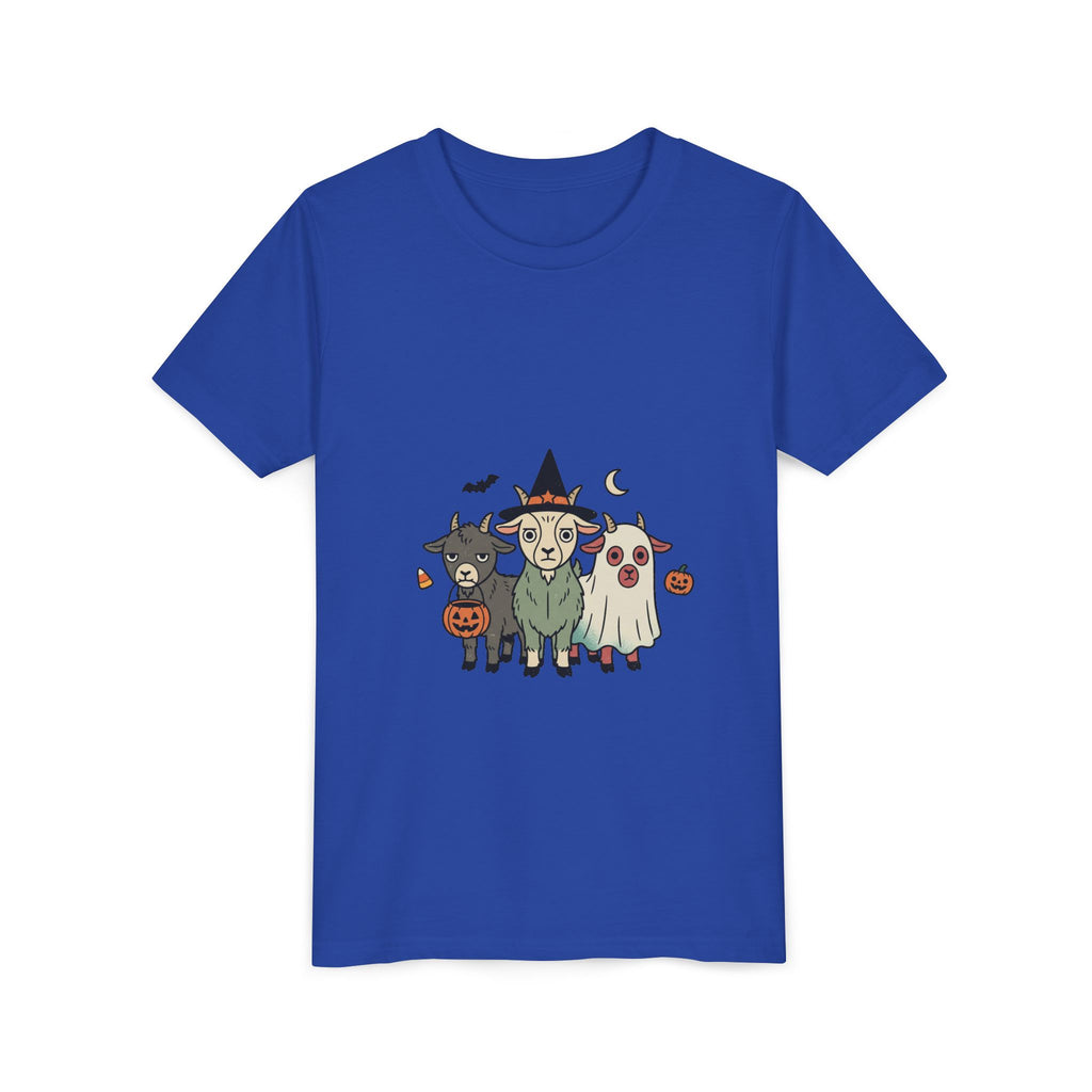 Kids Halloween Goat Squad Tee — Cute Witch, Ghost & Pumpkin Costume Shirt