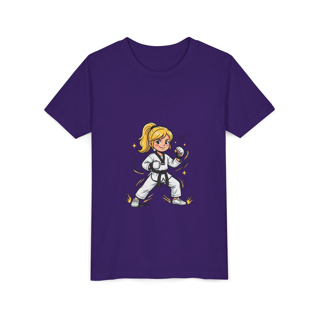 Youth Karate Girl Tee — Girls Martial Arts Short Sleeve Shirt
