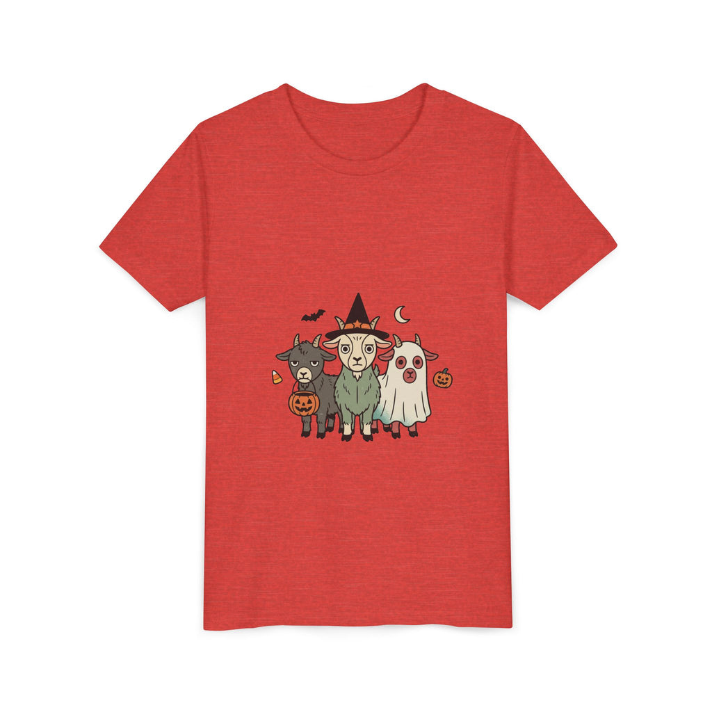 Kids Halloween Goat Squad Tee — Cute Witch, Ghost & Pumpkin Costume Shirt