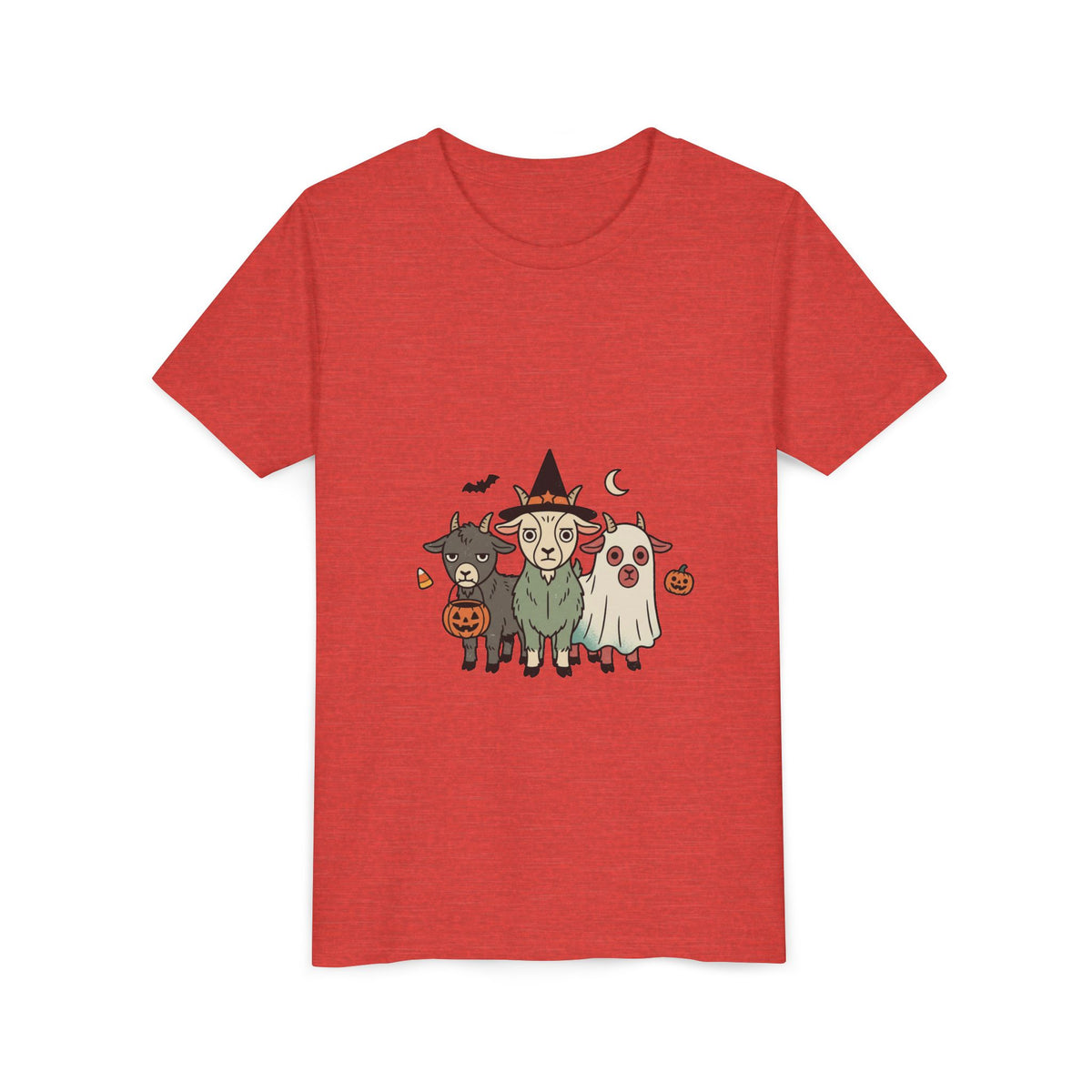 Kids Halloween Goat Squad Tee — Cute Witch, Ghost & Pumpkin Costume Shirt