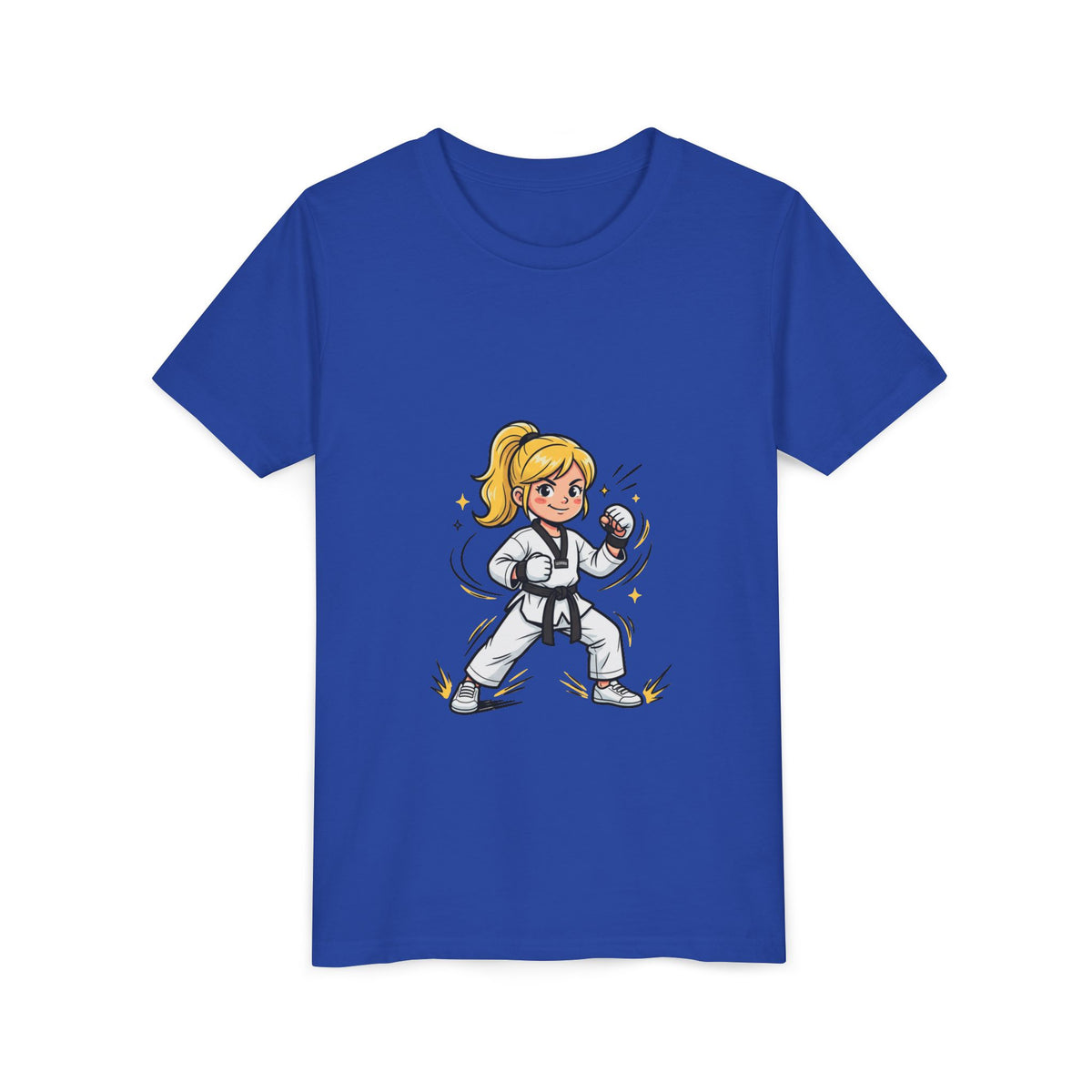 Youth Karate Girl Tee — Girls Martial Arts Short Sleeve Shirt