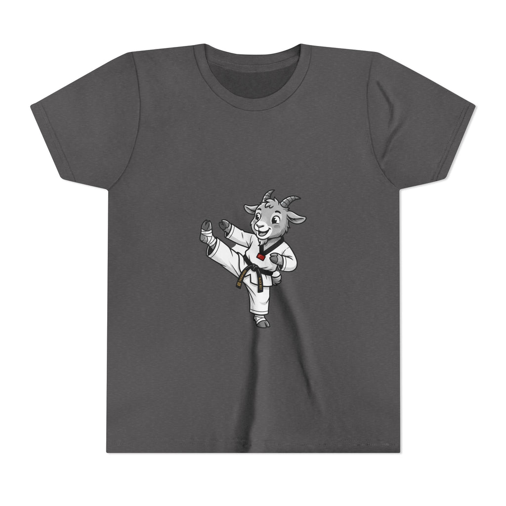 Youth Karate Goat T-Shirt — Cute Martial Arts Kid Tee