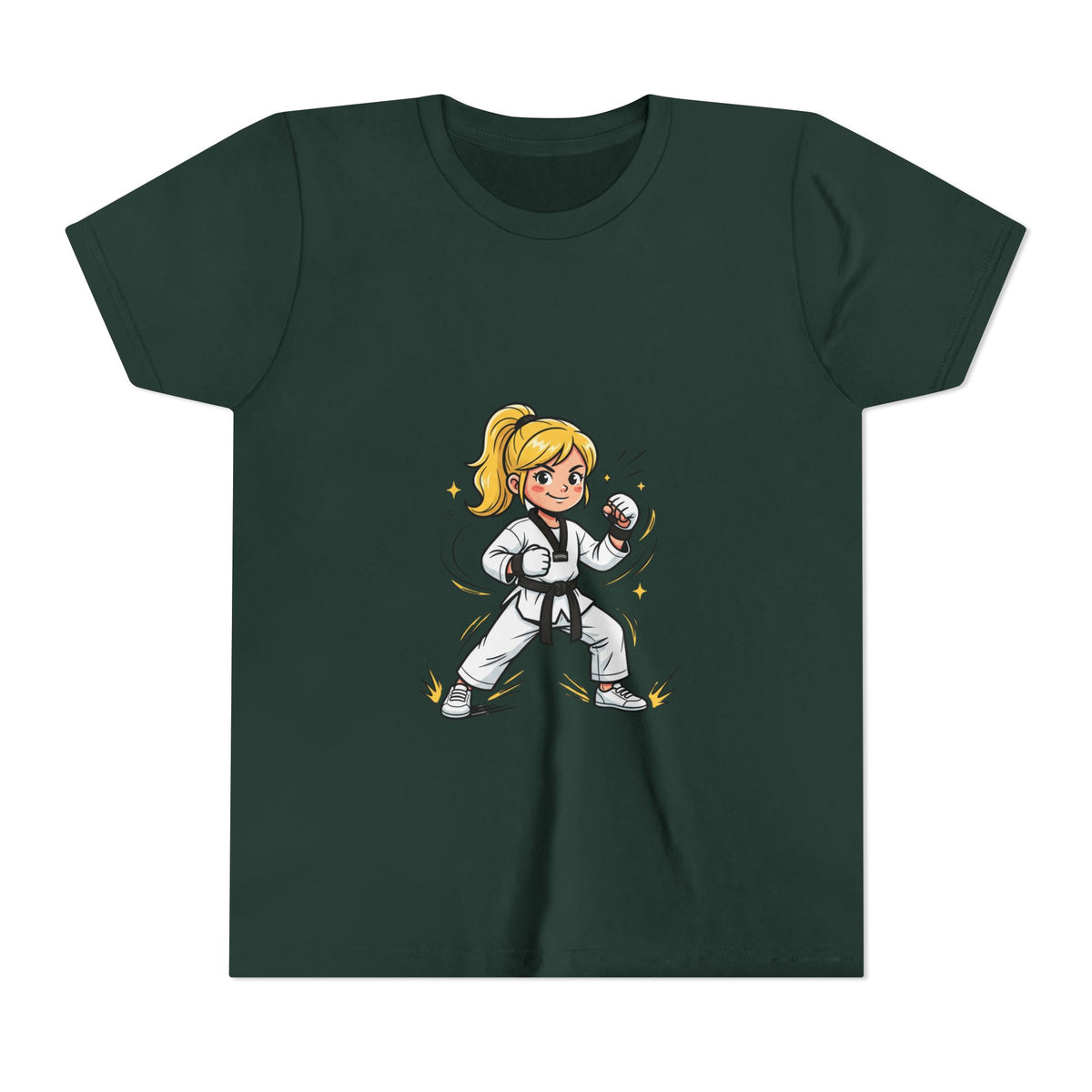Youth Karate Girl Tee — Girls Martial Arts Short Sleeve Shirt