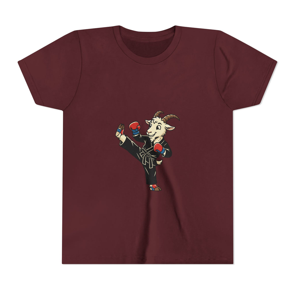 Kids Martial Arts Goat Tee — Youth Karate Kick Shirt