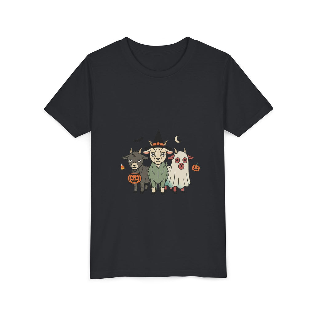 Kids Halloween Goat Squad Tee — Cute Witch, Ghost & Pumpkin Costume Shirt