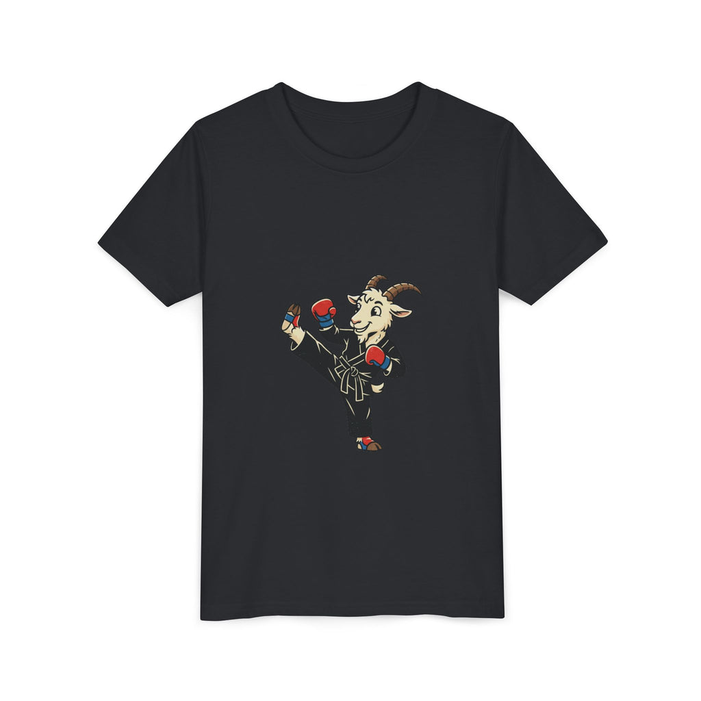 Kids Martial Arts Goat Tee — Youth Karate Kick Shirt