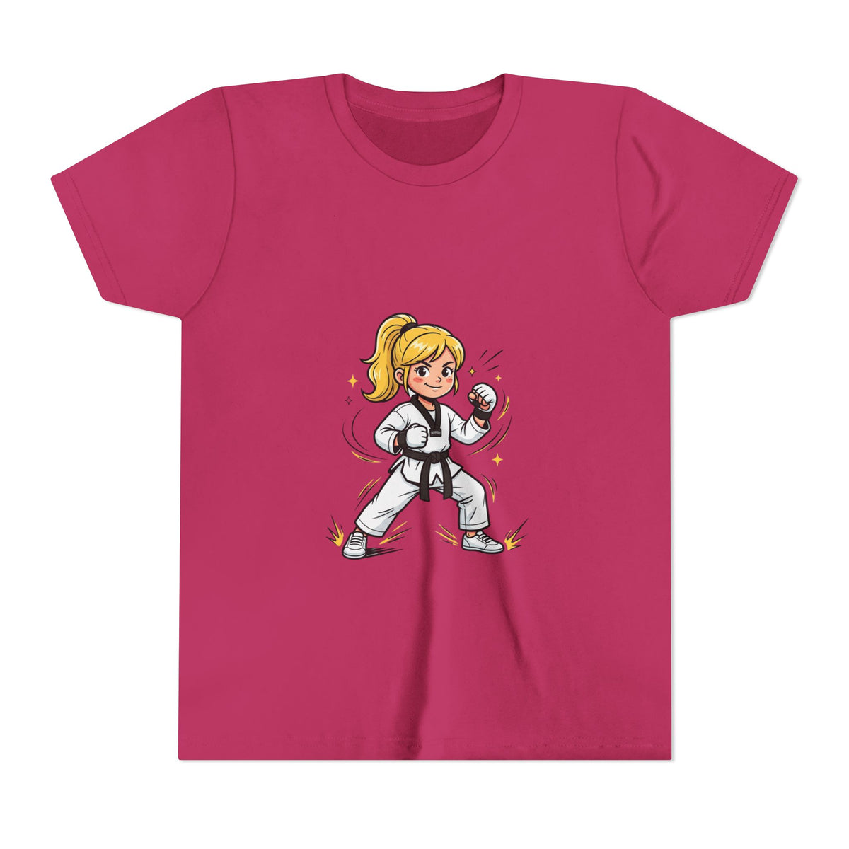 Youth Karate Girl Tee — Girls Martial Arts Short Sleeve Shirt