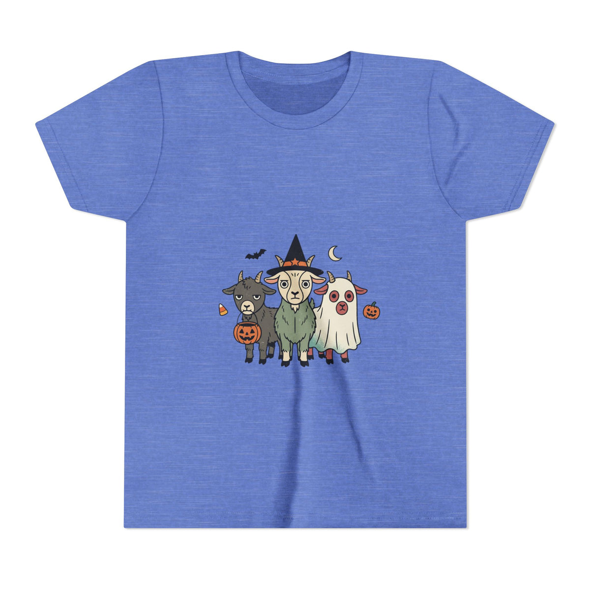 Kids Halloween Goat Squad Tee — Cute Witch, Ghost & Pumpkin Costume Shirt