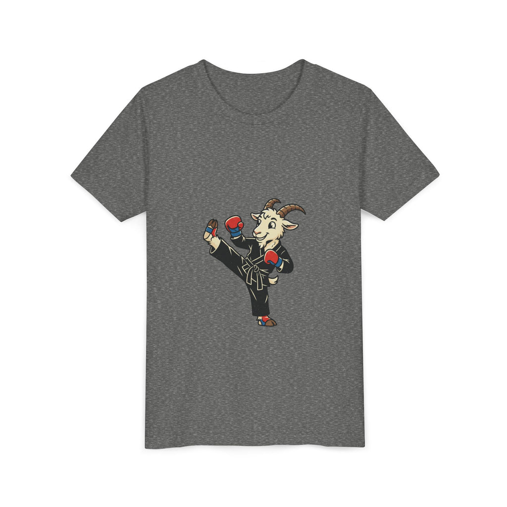 Kids Martial Arts Goat Tee — Youth Karate Kick Shirt
