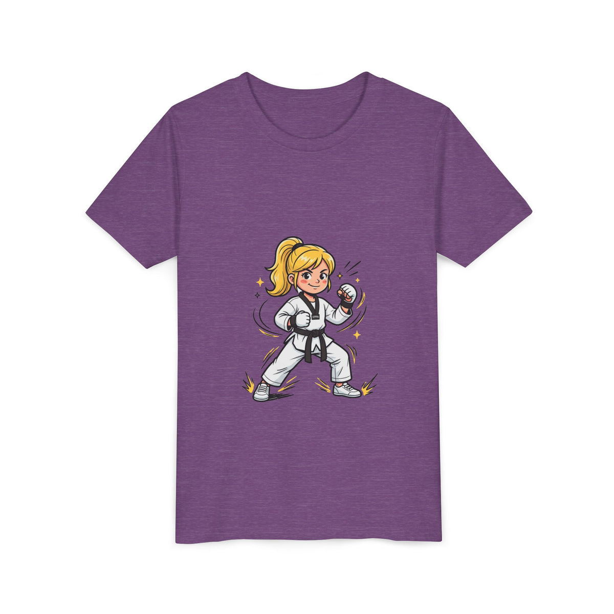 Youth Karate Girl Tee — Girls Martial Arts Short Sleeve Shirt