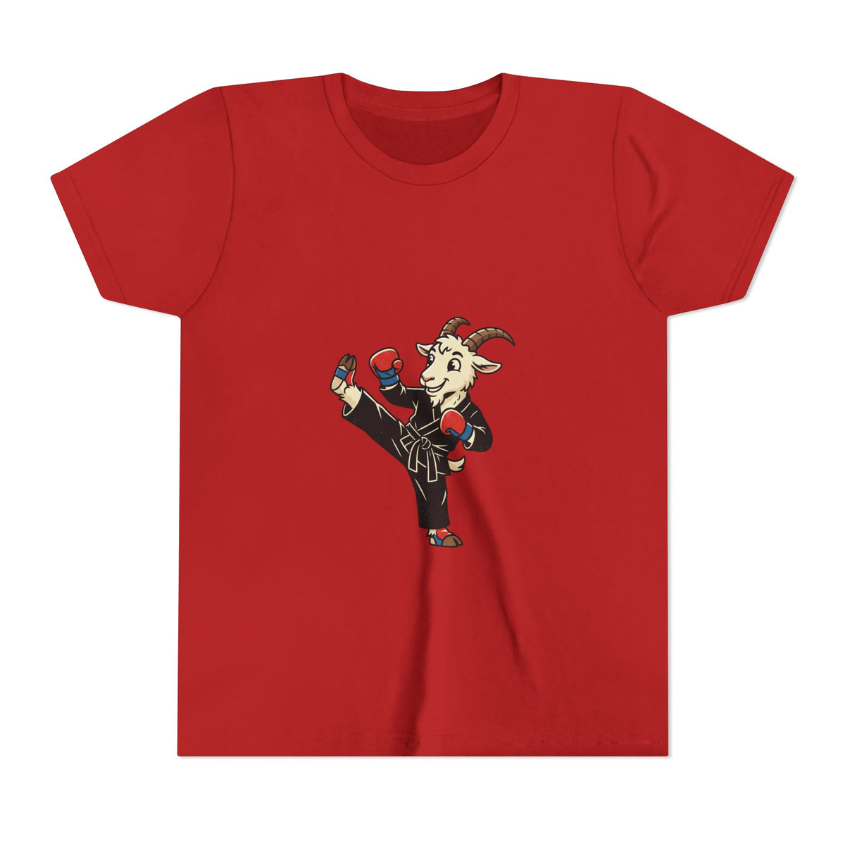 Kids Martial Arts Goat Tee — Youth Karate Kick Shirt