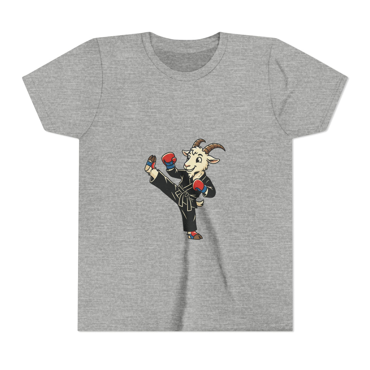 Kids Martial Arts Goat Tee — Youth Karate Kick Shirt