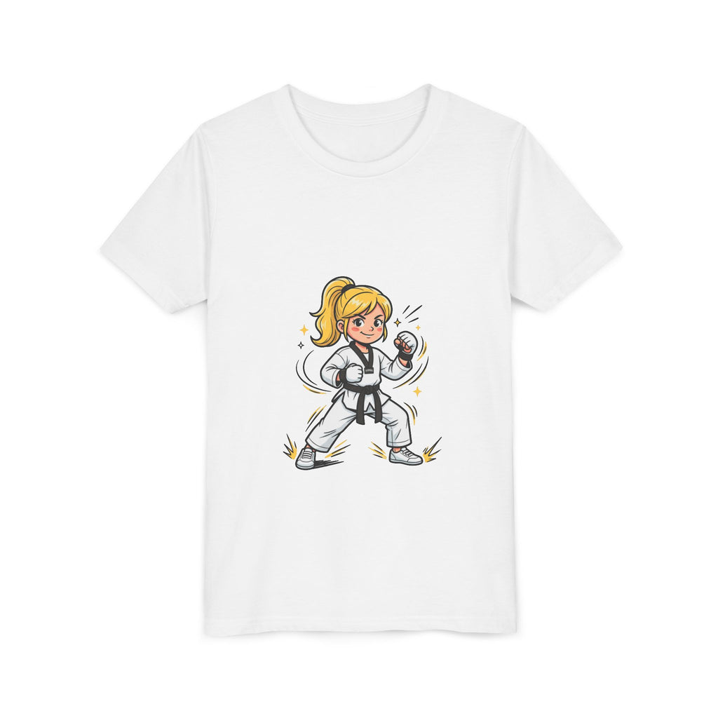 Youth Karate Girl Tee — Girls Martial Arts Short Sleeve Shirt