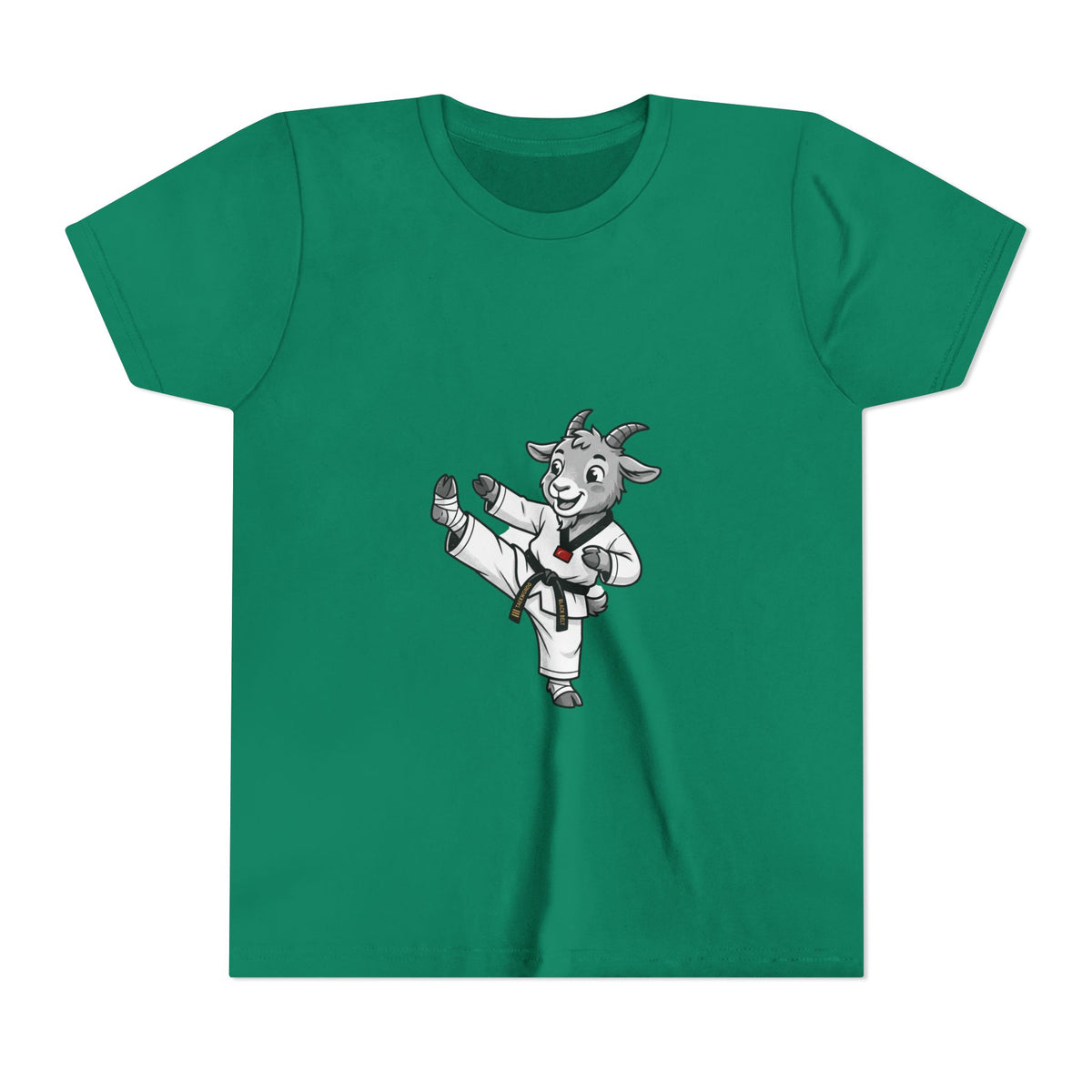 Youth Karate Goat T-Shirt — Cute Martial Arts Kid Tee