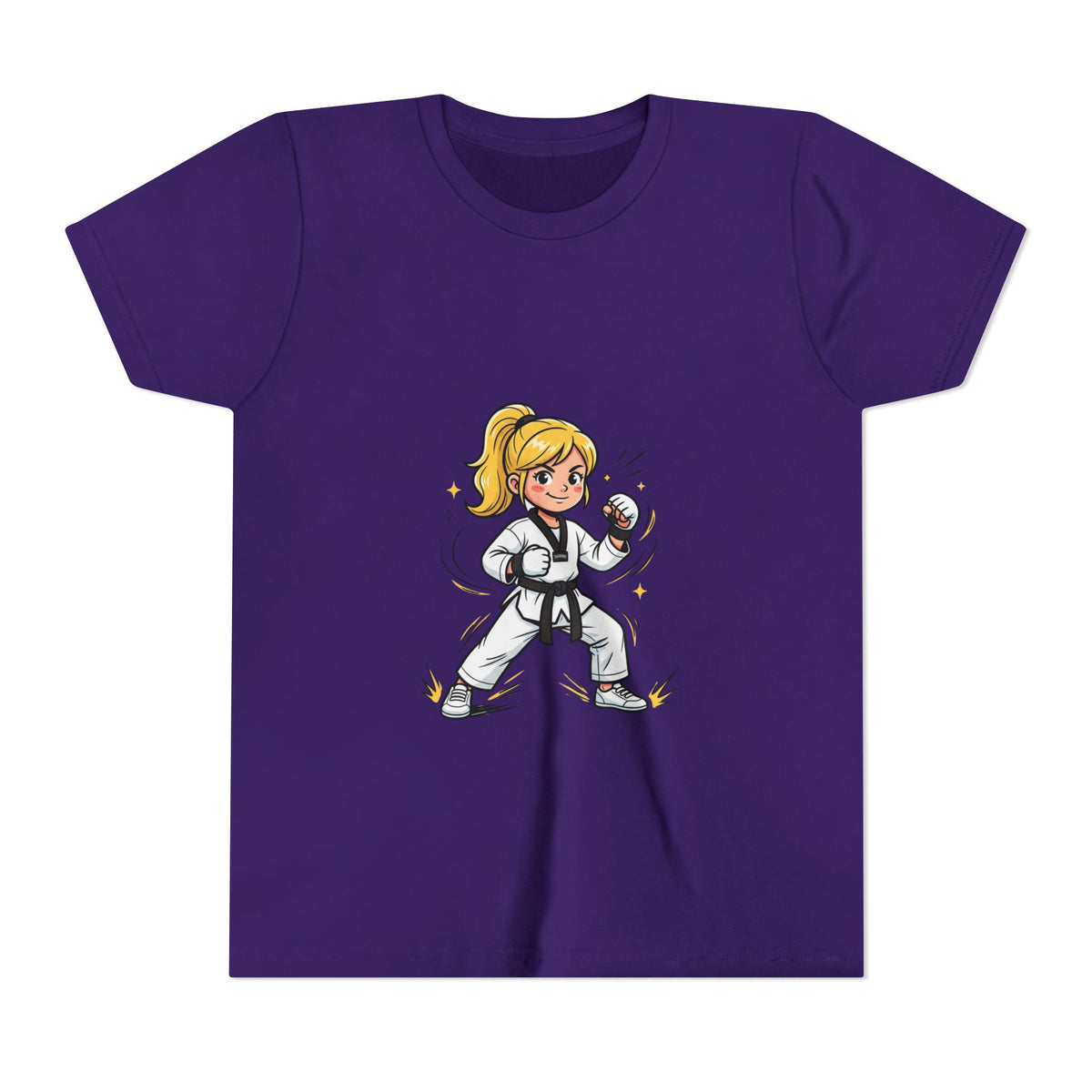 Youth Karate Girl Tee — Girls Martial Arts Short Sleeve Shirt