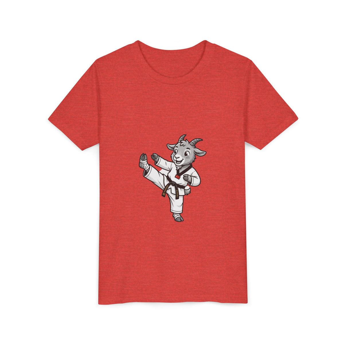 Youth Karate Goat T-Shirt — Cute Martial Arts Kid Tee