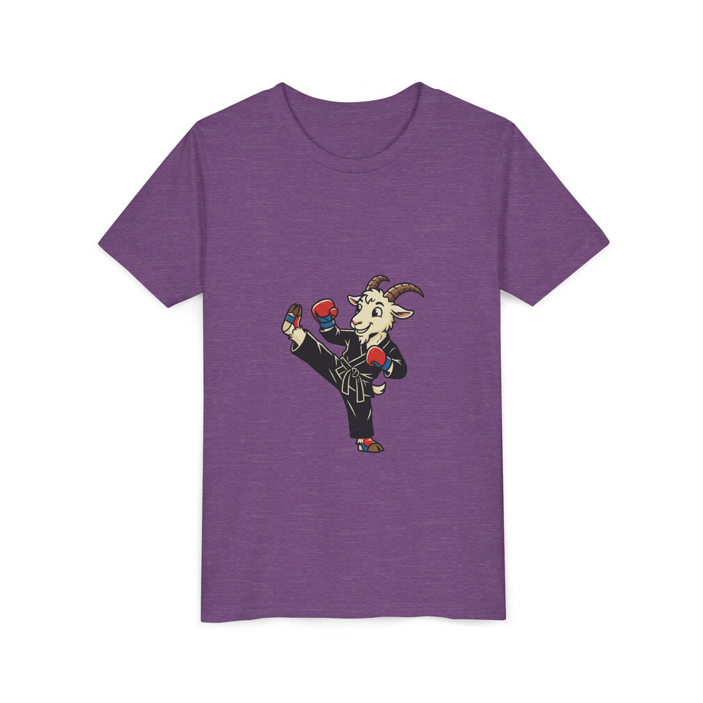 Kids Martial Arts Goat Tee — Youth Karate Kick Shirt