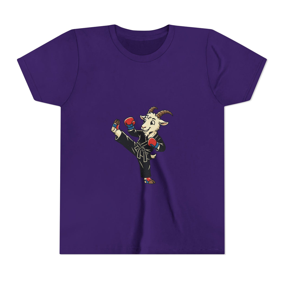 Kids Martial Arts Goat Tee — Youth Karate Kick Shirt